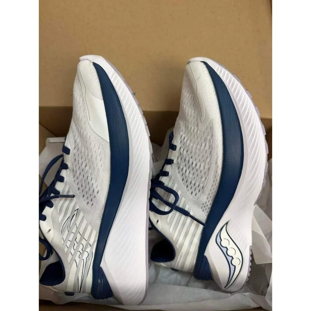 Saucony Endorphin Shift 2 Mens Running‎ Shoes White Navy Blue SIZE-8